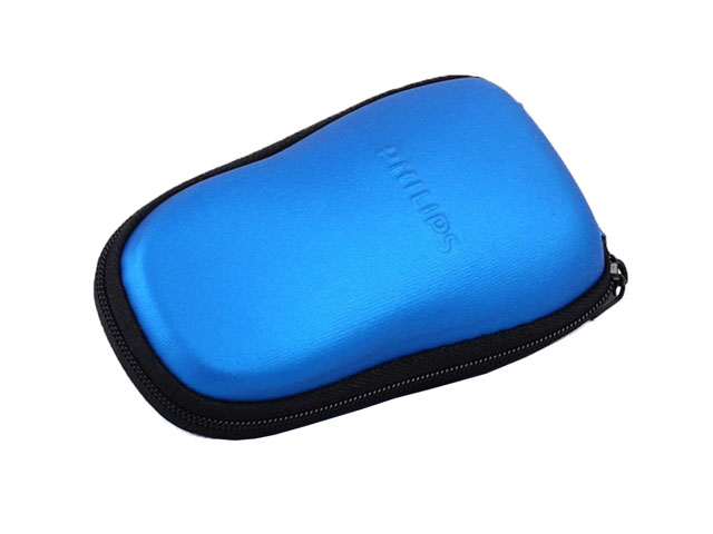 Philips Hard Shell EVA electric shaver travel case for promotion leather covering nylon zipper closure waterproof and light weight