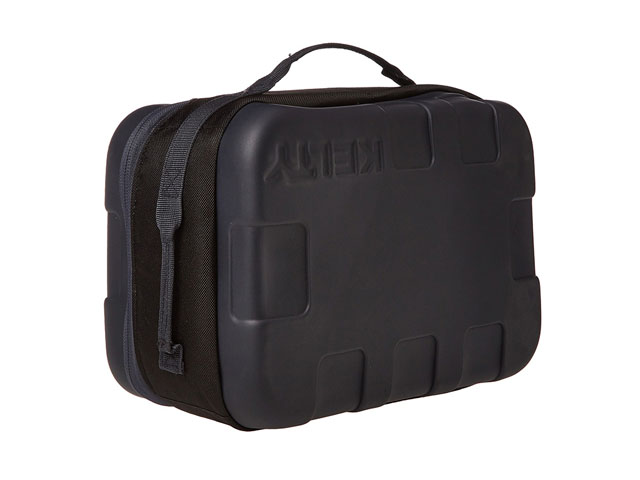 高档EV热压运动相机保护袋盒EVA硬底硬面织带提手内含魔术贴网袋