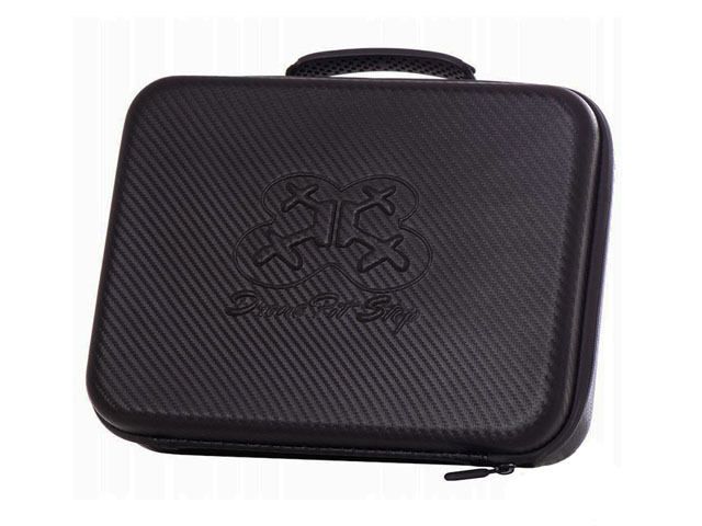 Durable Compact EVA drone travel case with waterproof carbon fibre coated plastic handle and double foam interior