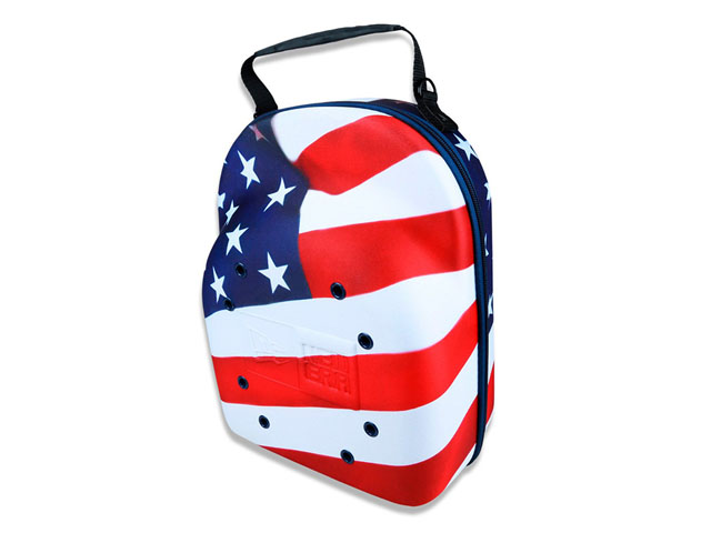 NEW ERA EVA baseball hat storage travel case with Ventilation holes american flag patters fits 6 packs