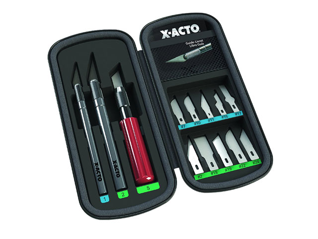 Heat Compression Knife Set storage case by X-Acto with soft EVA and nylon stylish and compact design