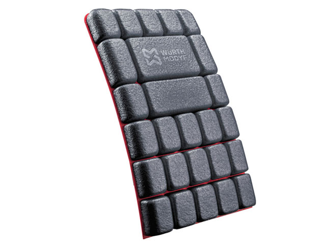 Soft knee pads work MODYF in red and black color