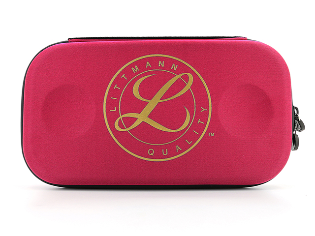 Hard Shell stethoscope case compatible with littmann in rose pink