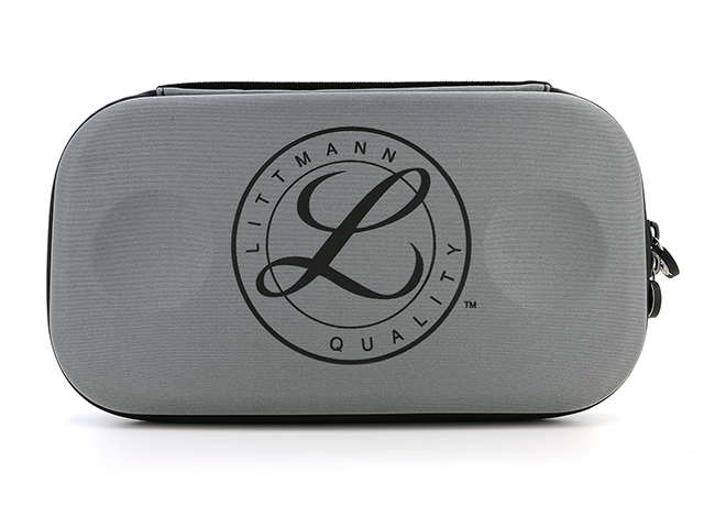 Custom stethoscope case light grey with black printing logo fast sample setting up