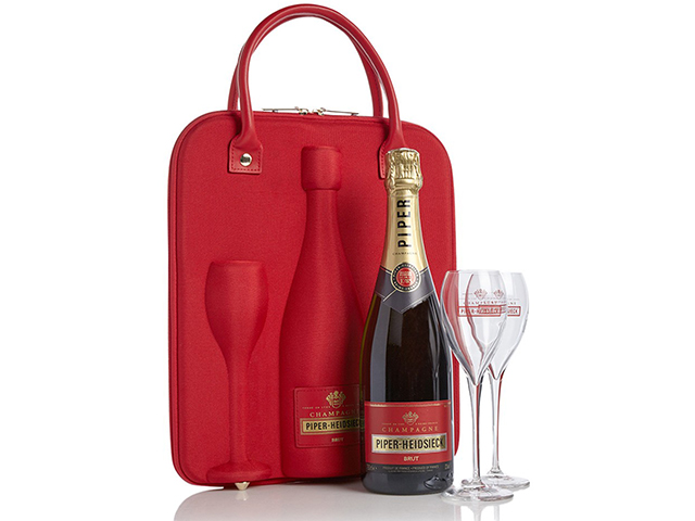 Wine and glass carrier hard EVA with 600D polyester PU leather handle