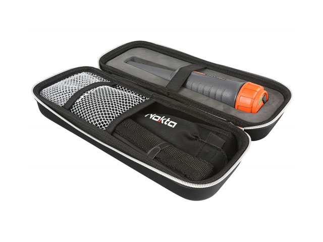 Nokta handheld metal detector pointer wand carry case with mesh pocket and removable shoulder strap OEM design
