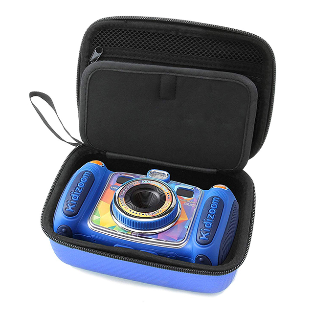 DUO Selfie Camera Hard Case with carbon finished pu leather coating