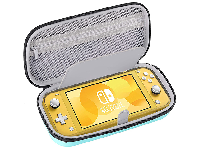 Heat formed 3ds game card case for Nintendo Switch Lite and Accessories light blue