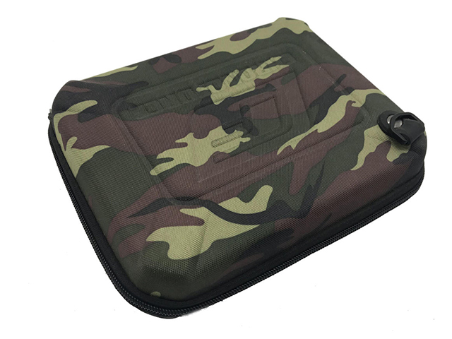 Custom Designed EVA Watch Travel Box Case for CHRONOFORCE with Camouflage Nylon red zippered