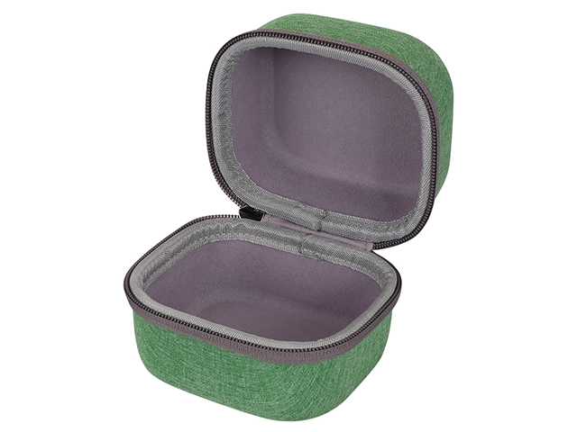 Custom Small Green EVA Case for jewelry could print client's logo easily
