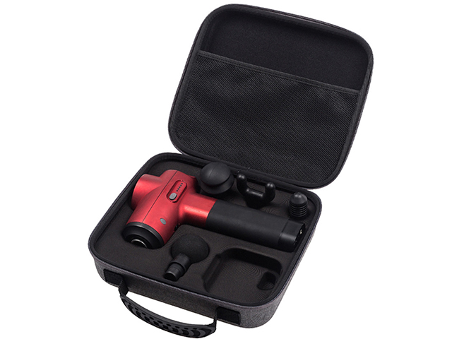 Custom EVA Packing Case for massage gun with light grey nylon