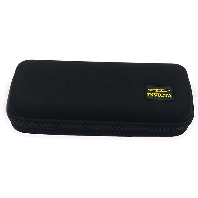 黑色PU EVA手提包 长方形EVA丝印皮盒子 硬壳包
