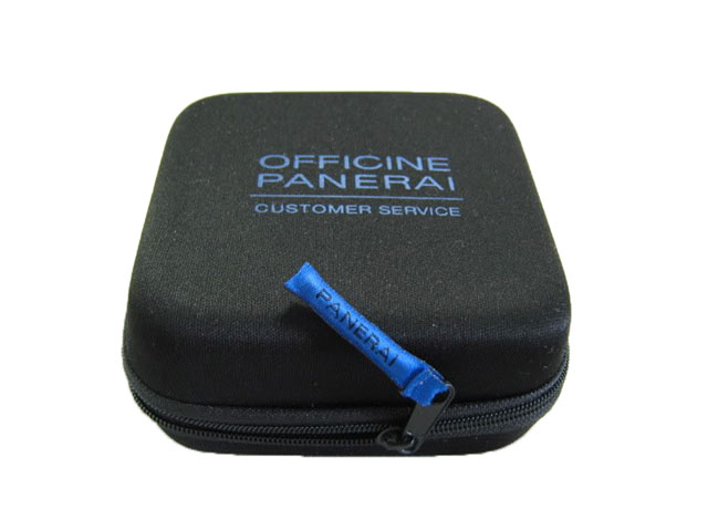 OFFICINE Panerai Molded EVA watch travel box case poly coated nylon zipper closure with embroidery puller