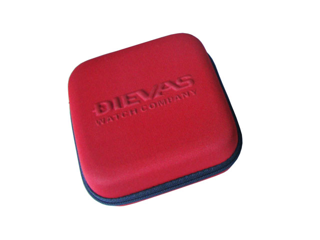 DIEVAS cool automatic small zippered watch holder heavy duty nylon covering with embossed logo