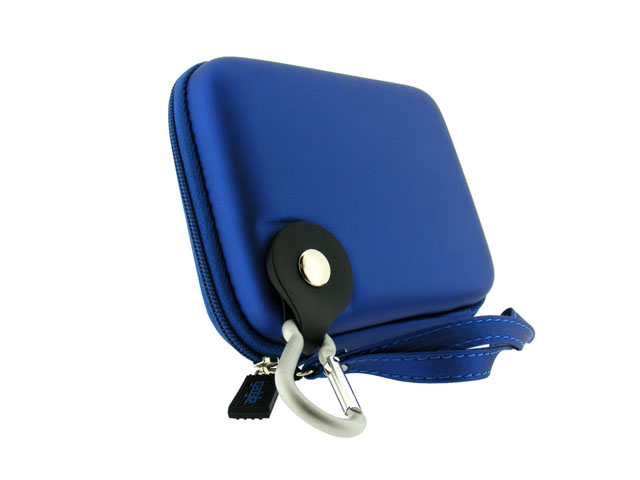 igadgitz Portable EVA external hard drive case with leather wrist strap free sample design